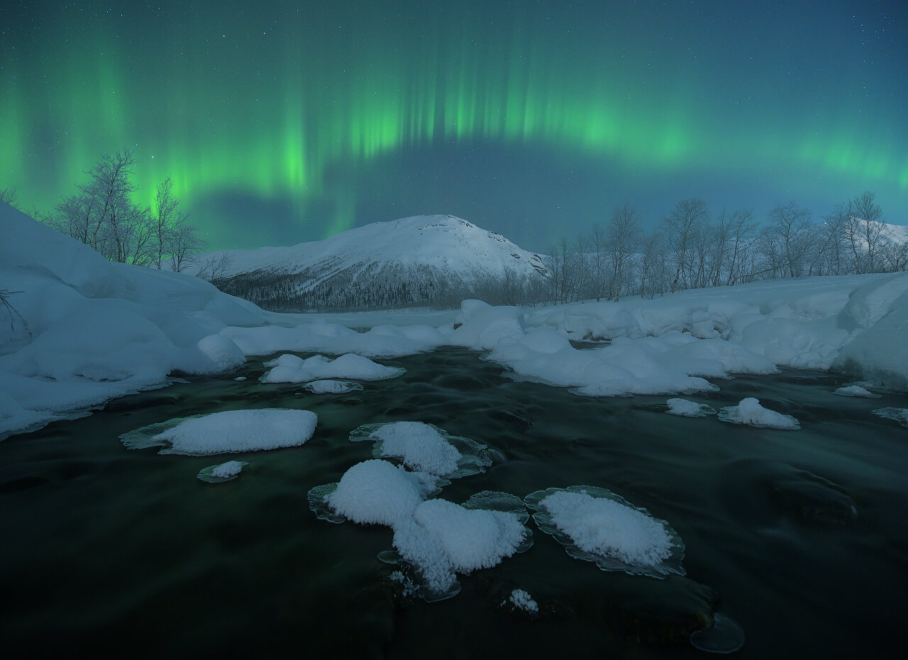 малый вудъявр хибины тур фототур на северное сияние в феврале
