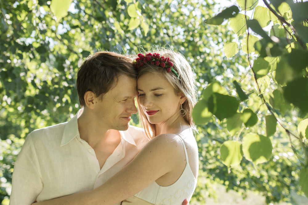 Love story in the garden