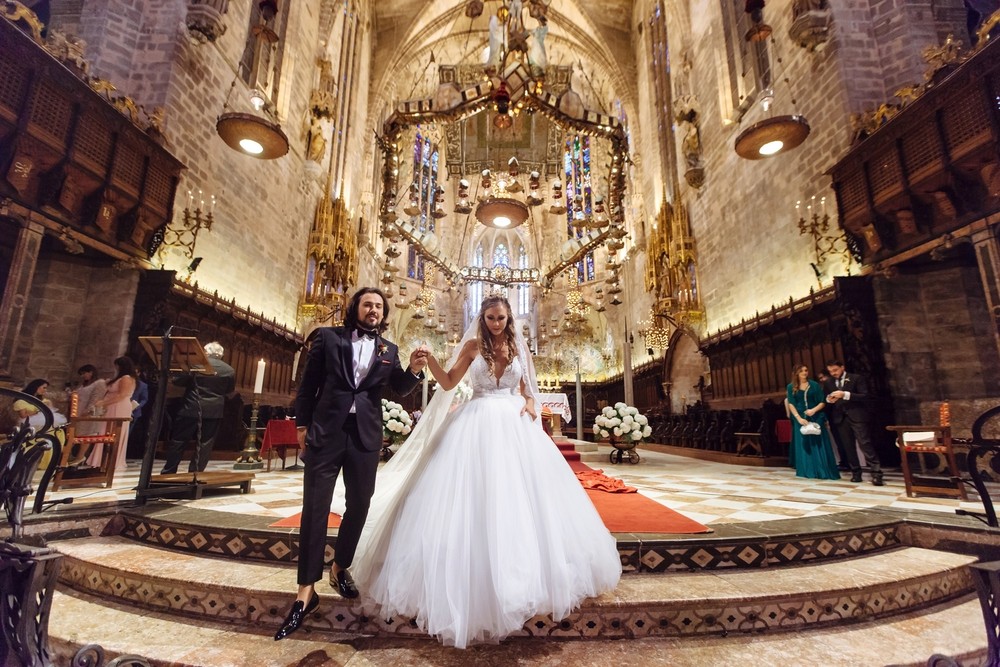 Luxury wedding in Catedral,Palma | Michelle & Leonardo