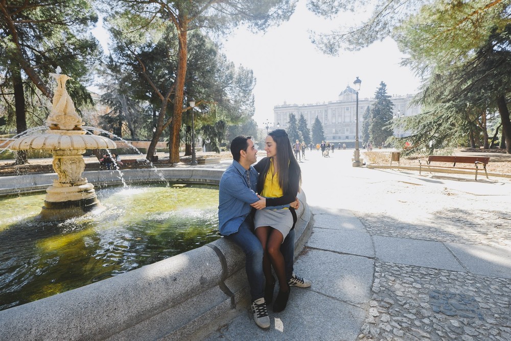 Preboda de Beatriz y Jorge (Los Jardines de Sabatini, febrero 2018)