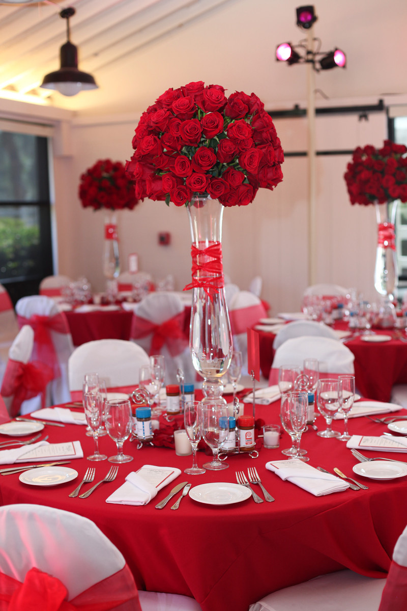 оформление и декор свадьбы в красном цвете | Фотогалерея