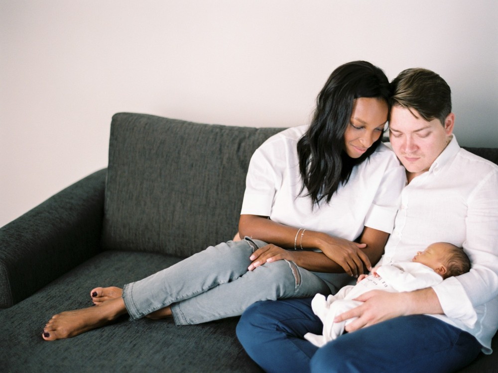 Lifestyle newborn session with little David