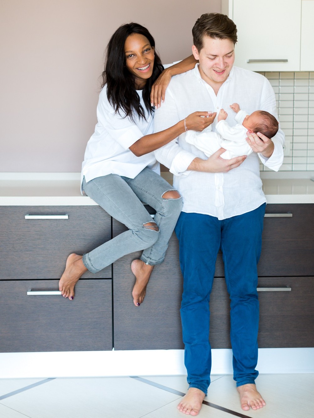 Lifestyle newborn session with little David