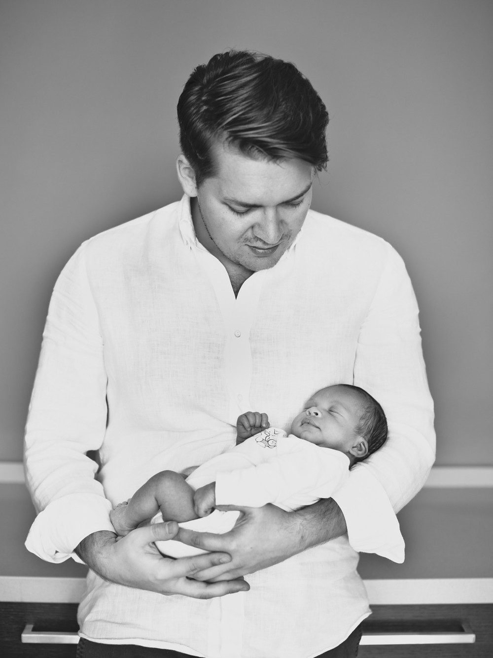Lifestyle newborn session with little David