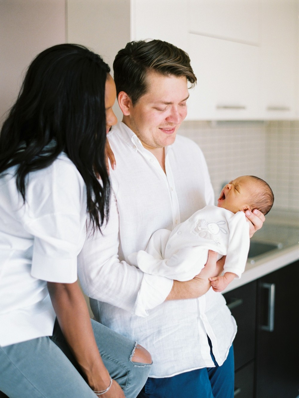 Lifestyle newborn session with little David