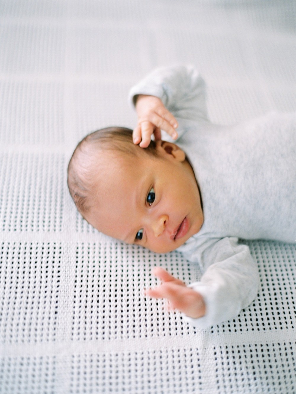 Lifestyle newborn session with little David