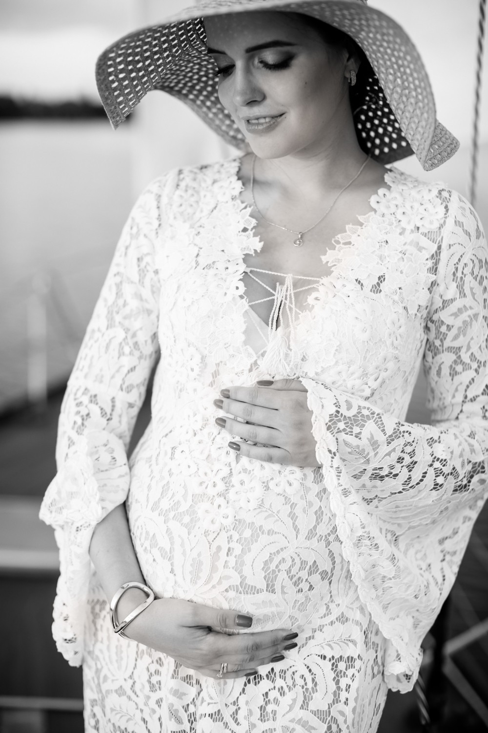 Yacht pregnancy photoshoot. Yana&Dima