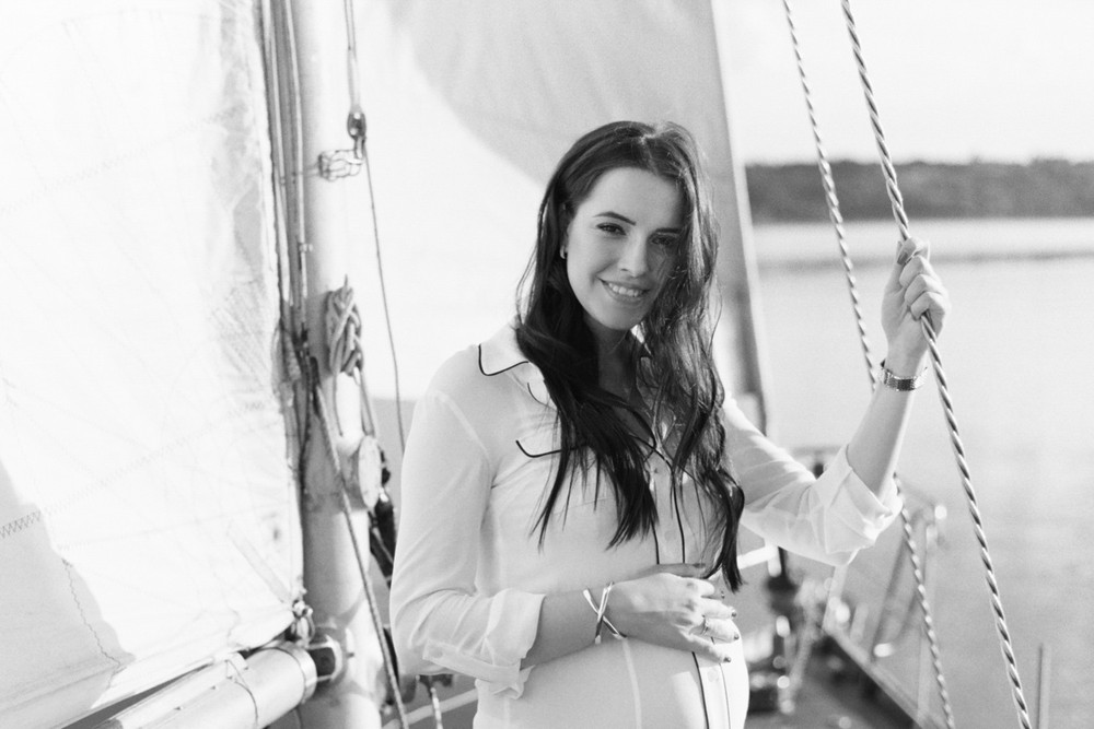 Yacht pregnancy photoshoot. Yana&Dima