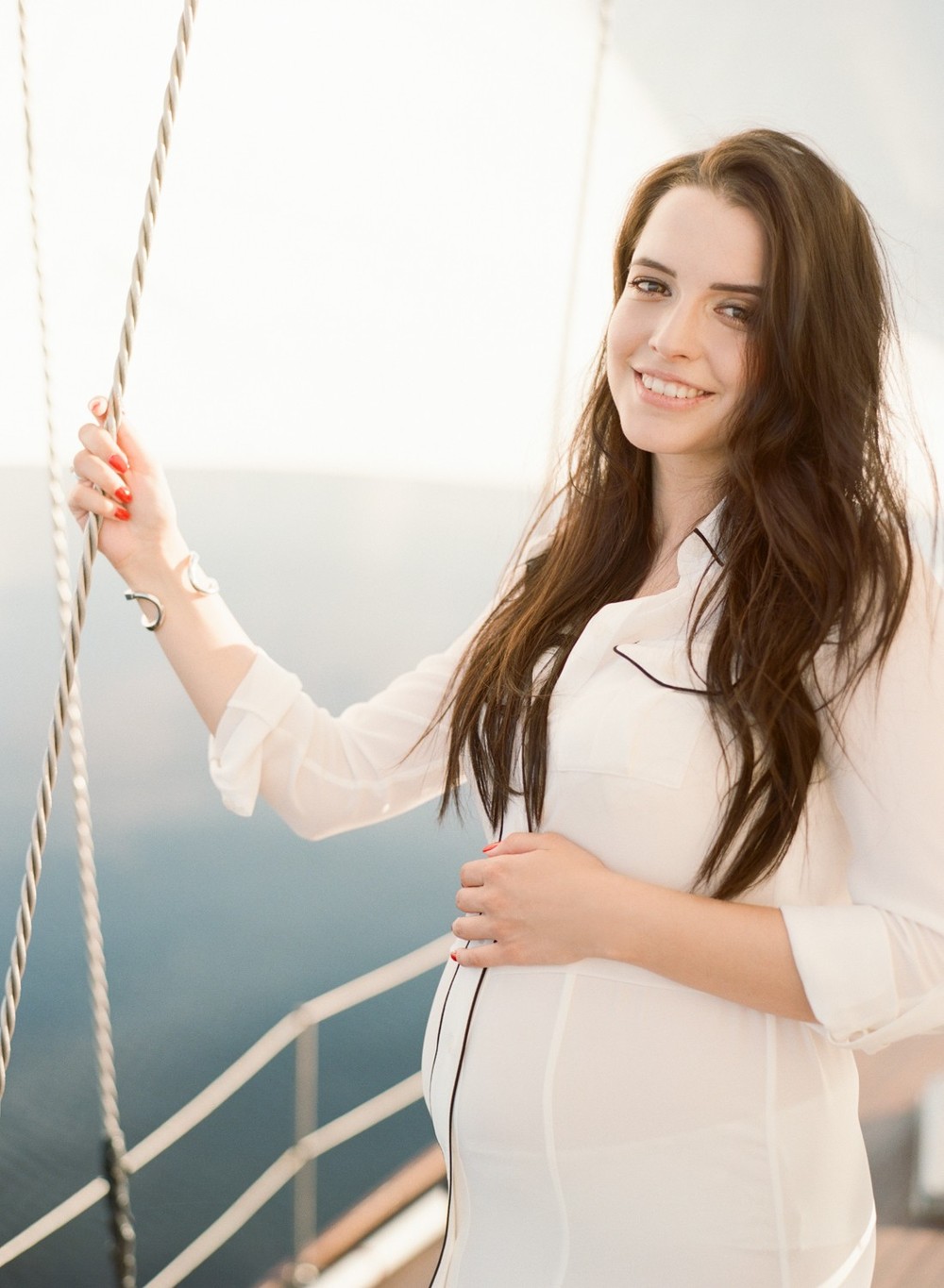 Yacht pregnancy photoshoot. Yana&Dima