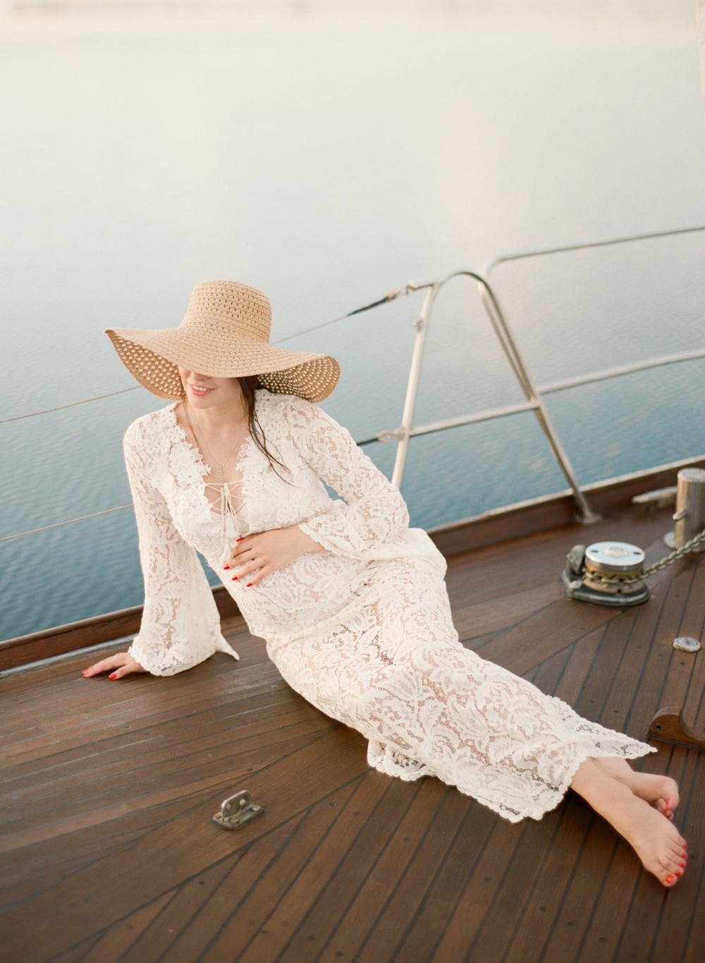 Yacht pregnancy photoshoot. Yana&Dima