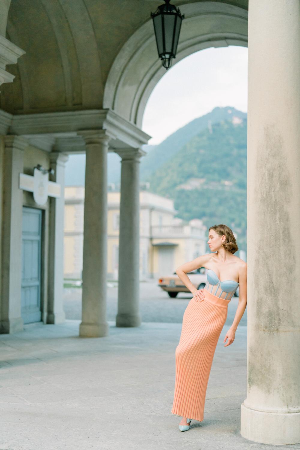 Lake Como portrait session. Mariia