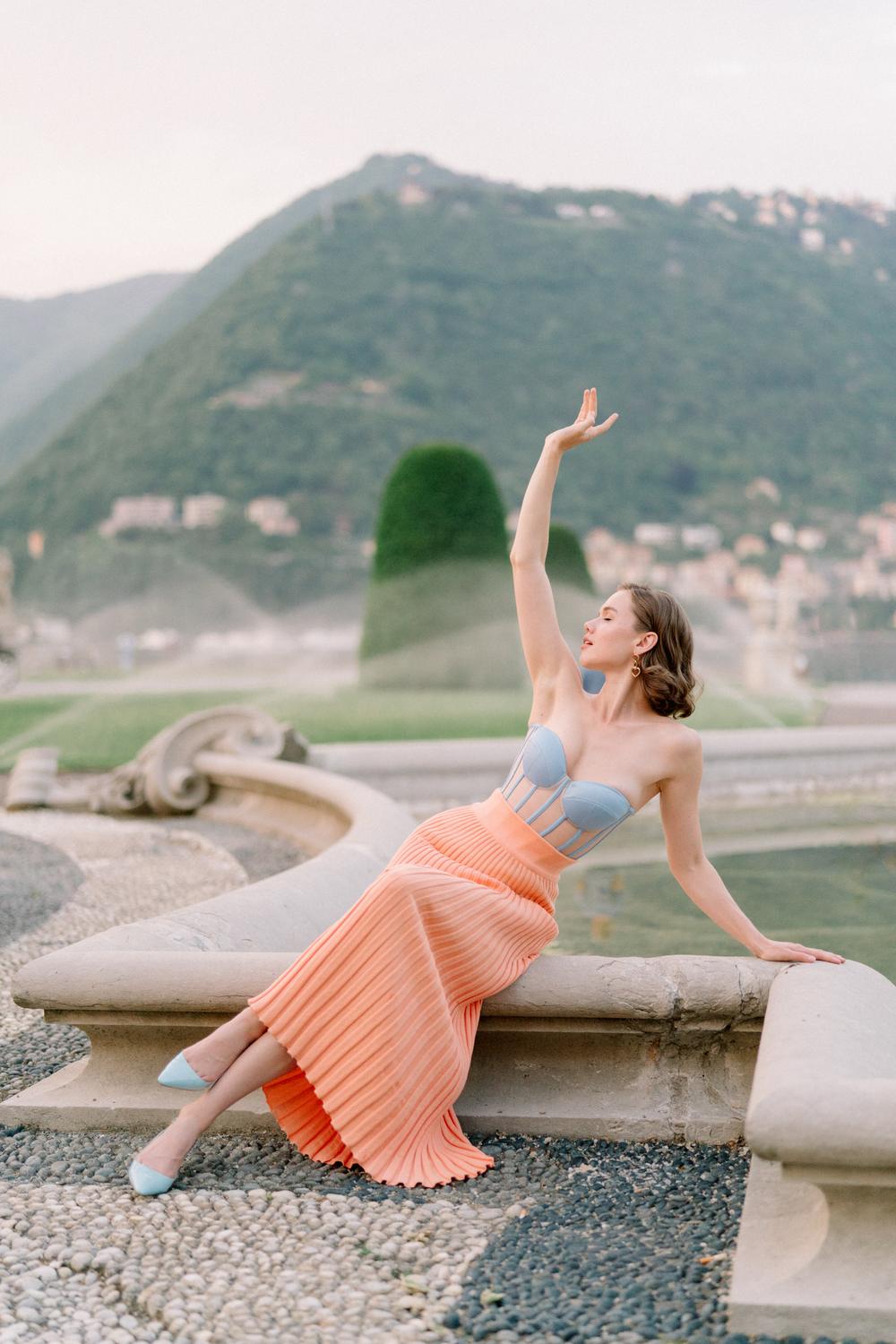 Lake Como portrait session. Mariia