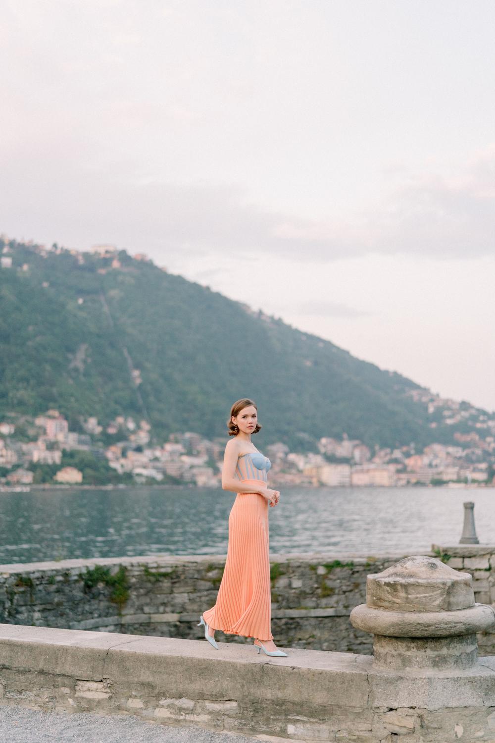 Lake Como portrait session. Mariia