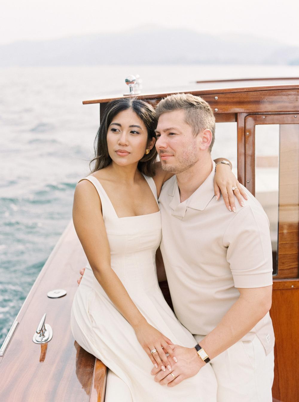 Gender reveal at Villa D'Este, Lake Como