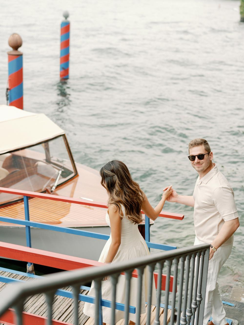 Gender reveal at Villa D'Este, Lake Como