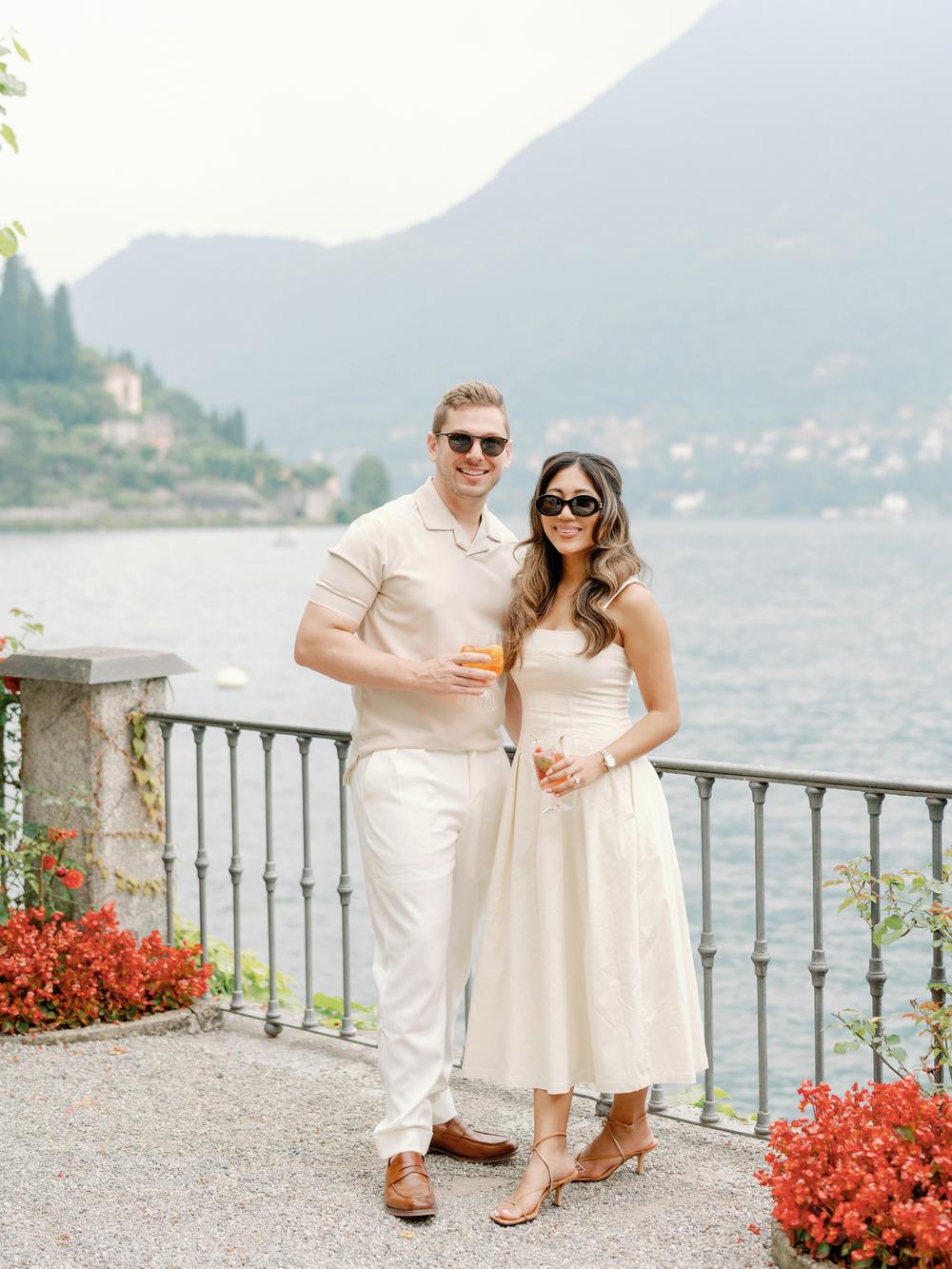 Gender reveal at Villa D'Este, Lake Como