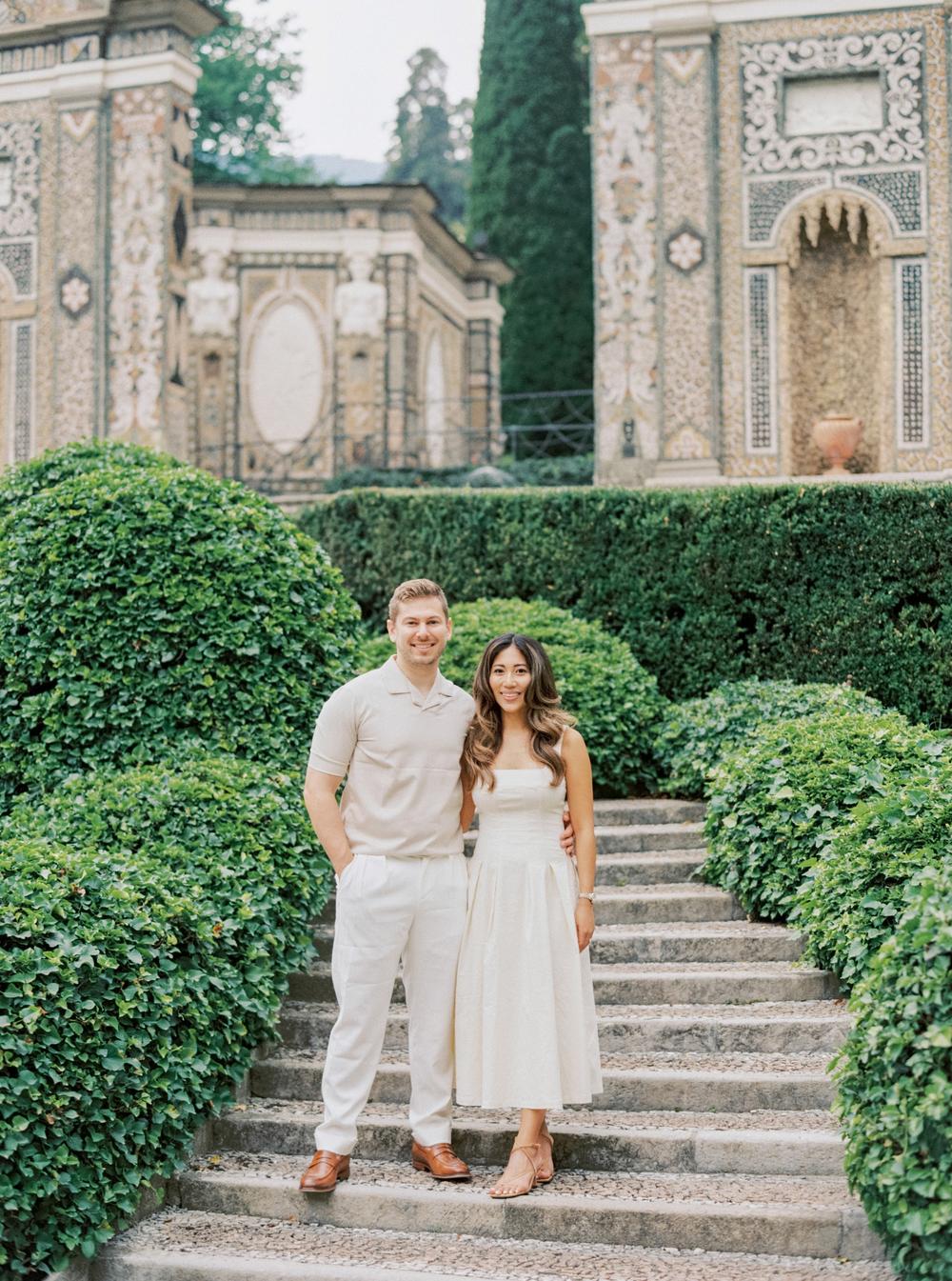 Gender reveal at Villa D'Este, Lake Como