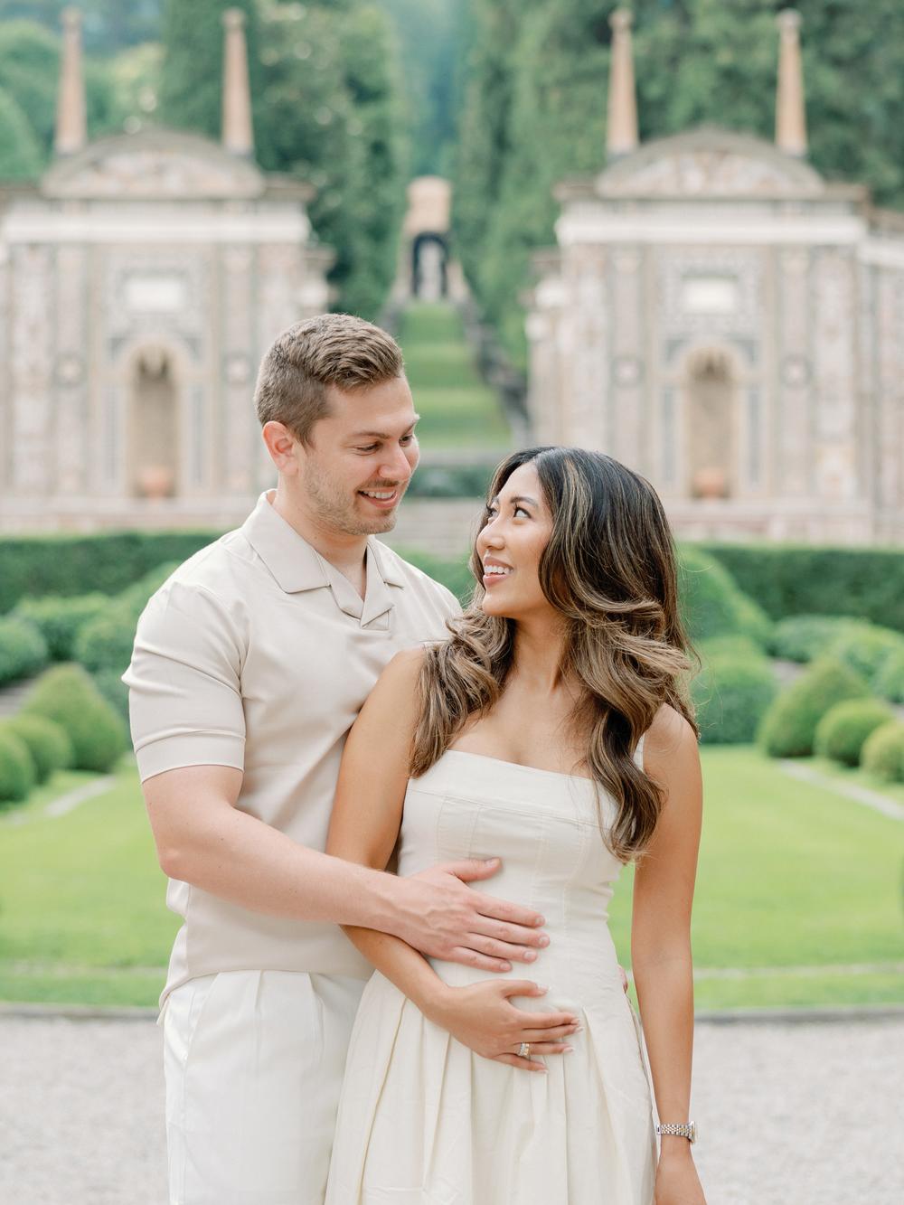 Gender reveal at Villa D'Este, Lake Como