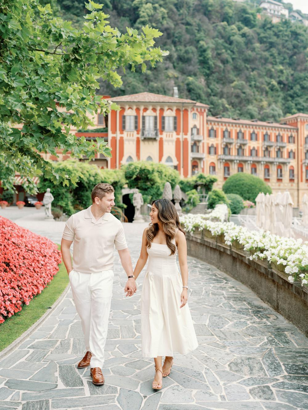 Gender reveal at Villa D'Este, Lake Como