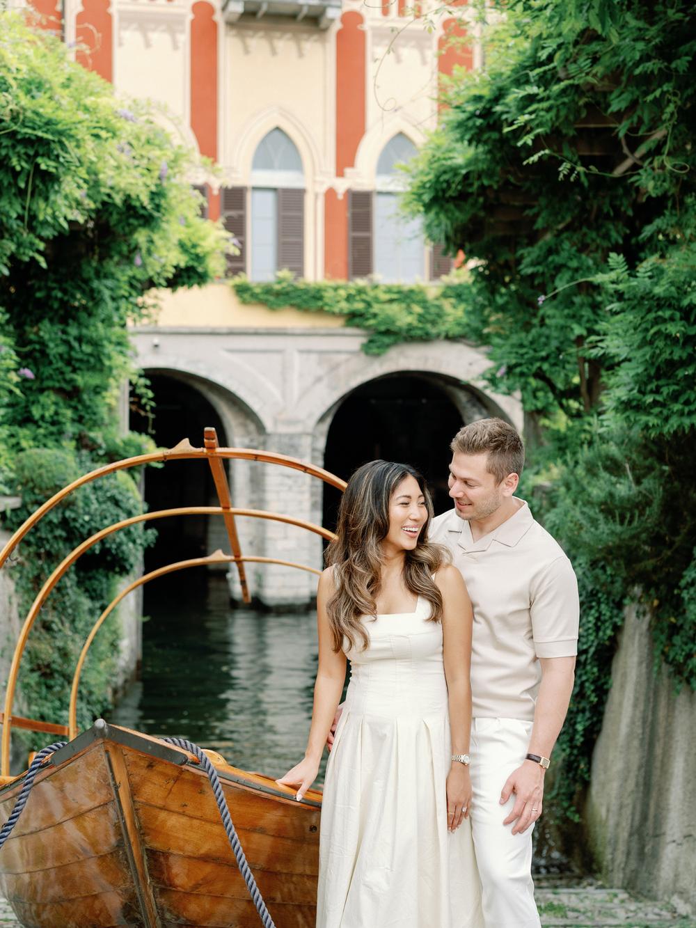 Gender reveal at Villa D'Este, Lake Como