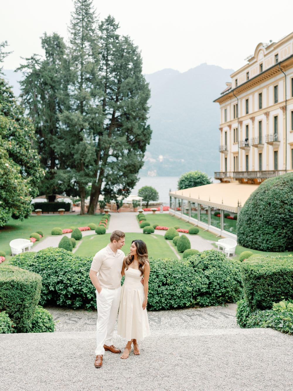 Gender reveal at Villa D'Este, Lake Como