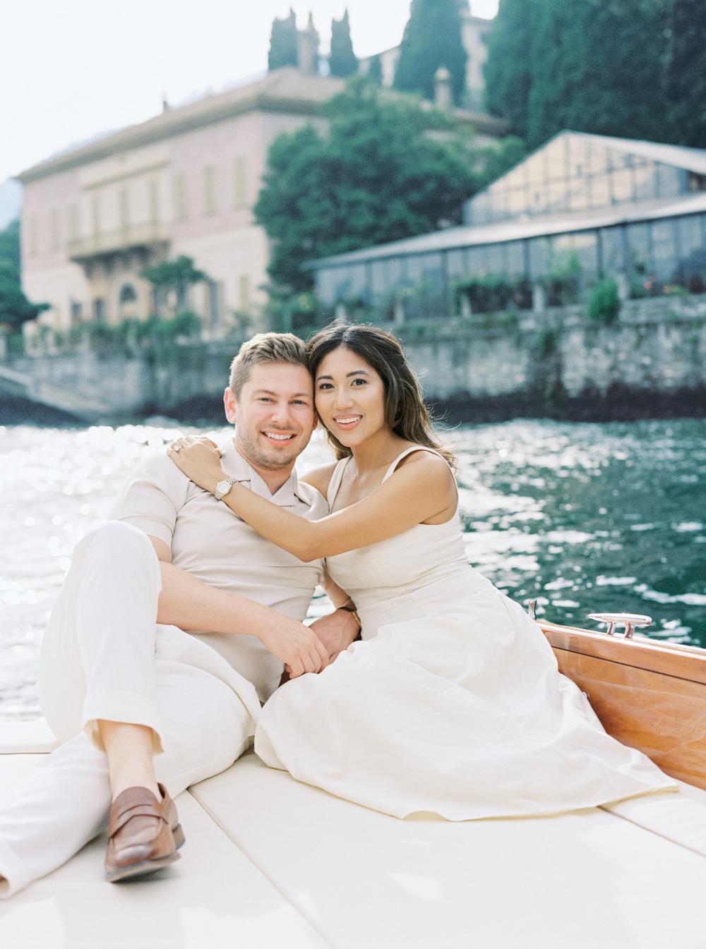 Gender reveal at Villa D'Este, Lake Como