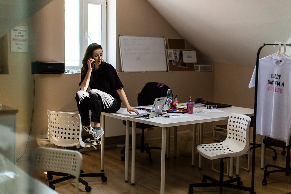 Business candid photo