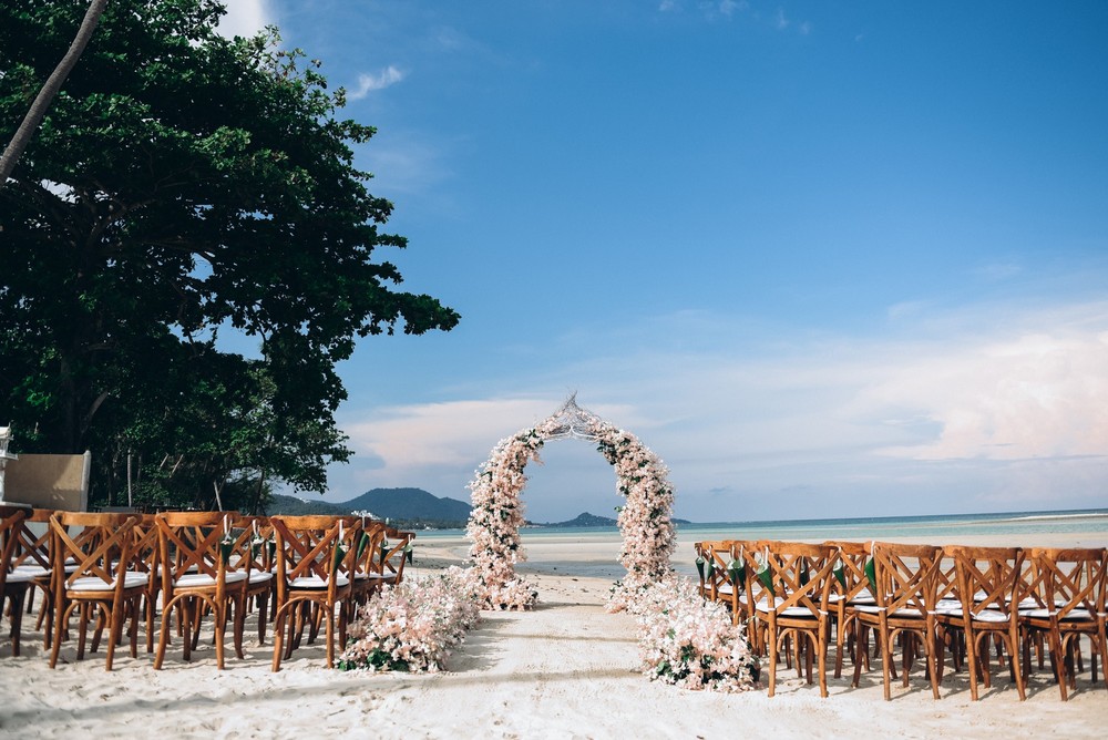 Agatha + Ej Wedding at villa Samui