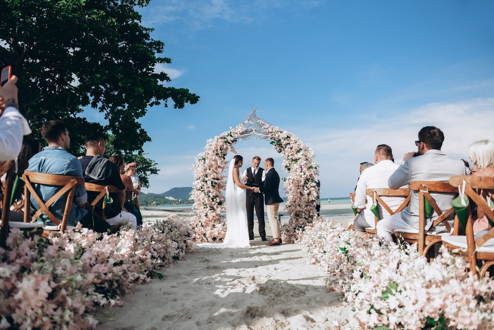 Agatha + Ej Wedding at villa Samui