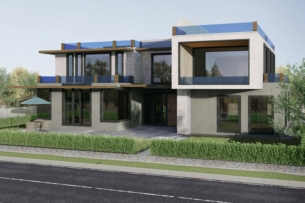 Architectural sketch visualization for architects, designers and developers – detailed concept illustration #9