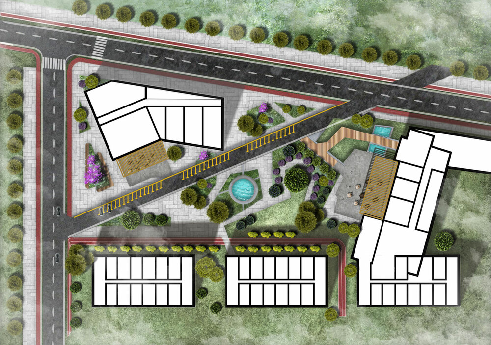 Architectural sketch visualization for architects, designers and developers – detailed concept illustration #11