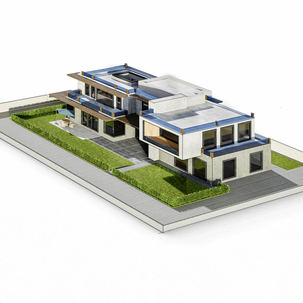 Architectural sketch visualization for architects, designers and developers – detailed concept illustration #12
