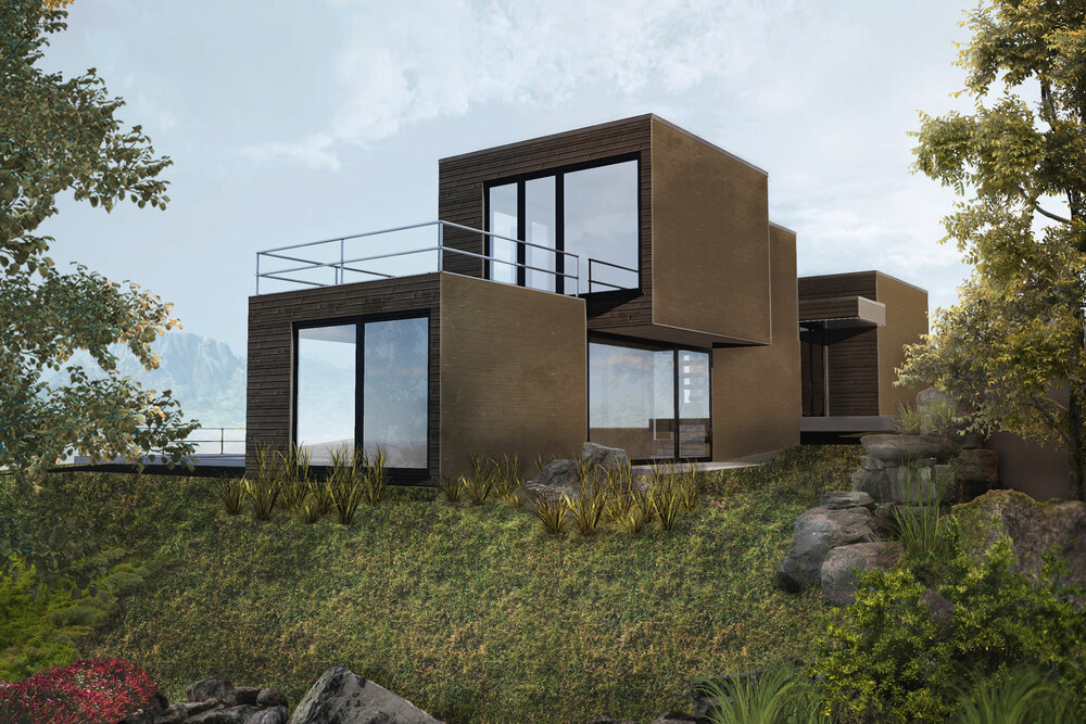 Architectural sketch visualization for architects, designers and developers – detailed concept illustration #2