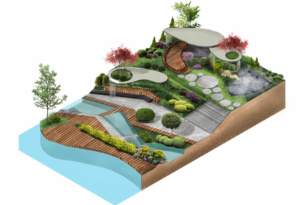 Architectural sketch visualization for architects, designers and developers – detailed concept illustration #18