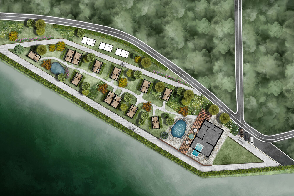 Architectural sketch visualization for architects, designers and developers – detailed concept illustration #1