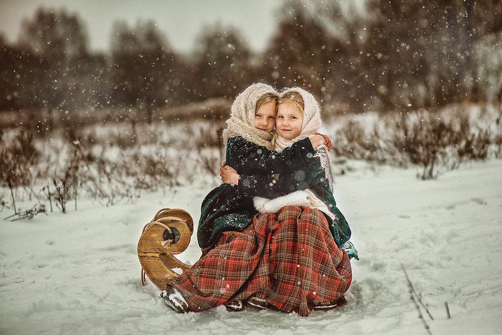 Детская фотосессия - Деревенская история