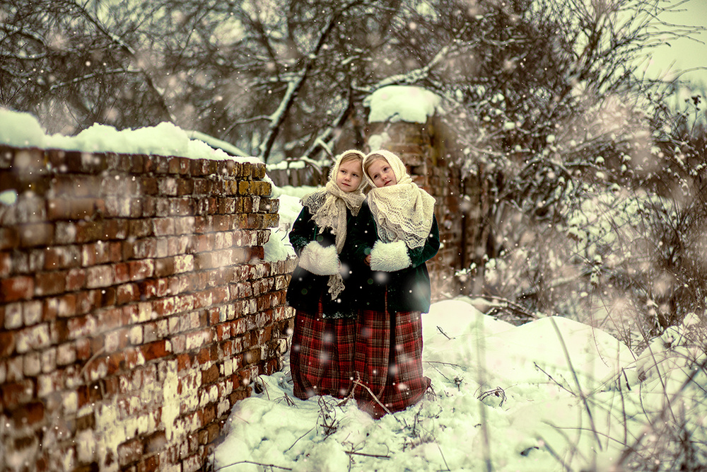 Детская фотосессия - Деревенская история