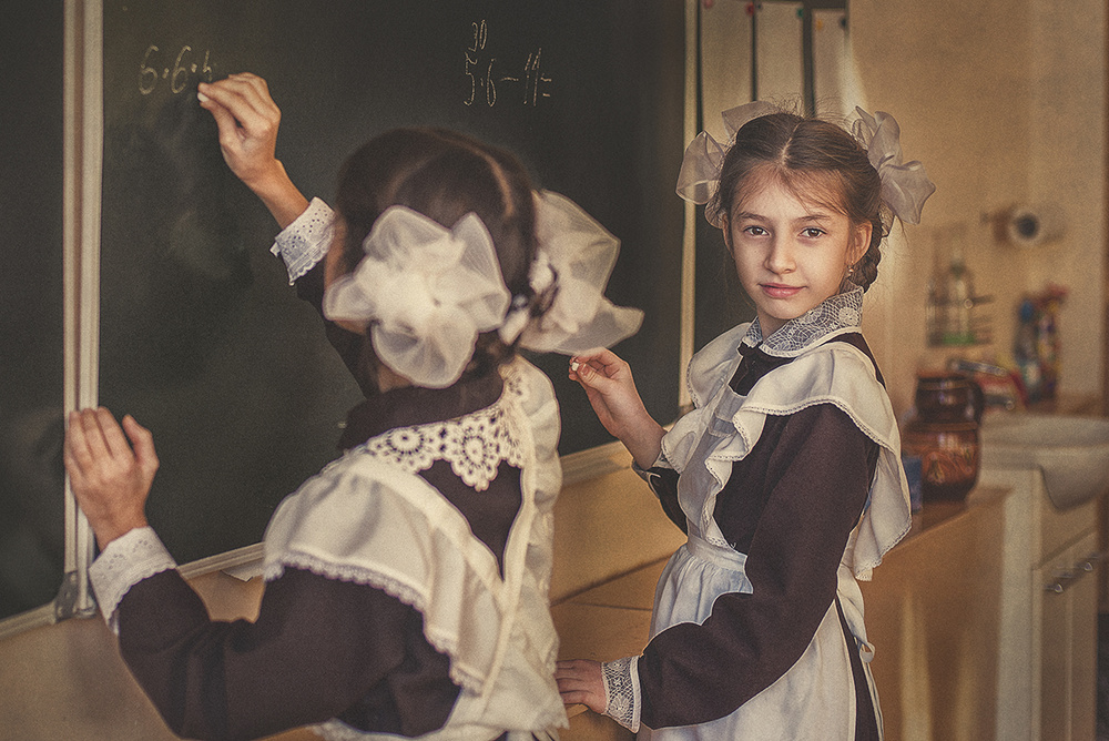 Детская фотосессия - Школьницы