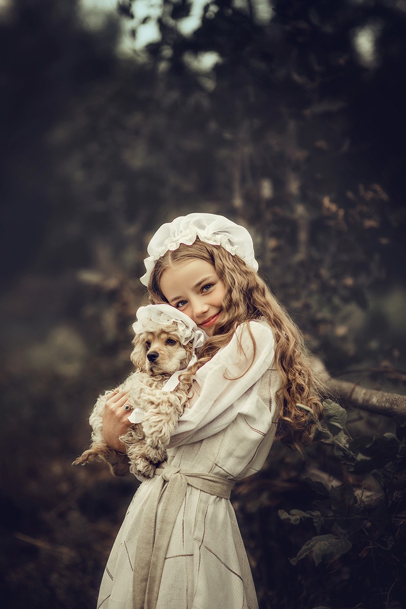 Детская фотосессия - Аня, Лера и Джесси - гости из прошлого)