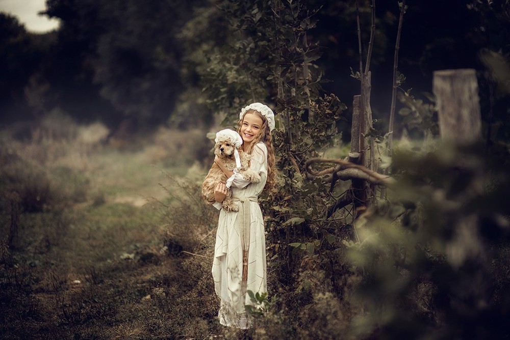 Детская фотосессия - Аня, Лера и Джесси - гости из прошлого)