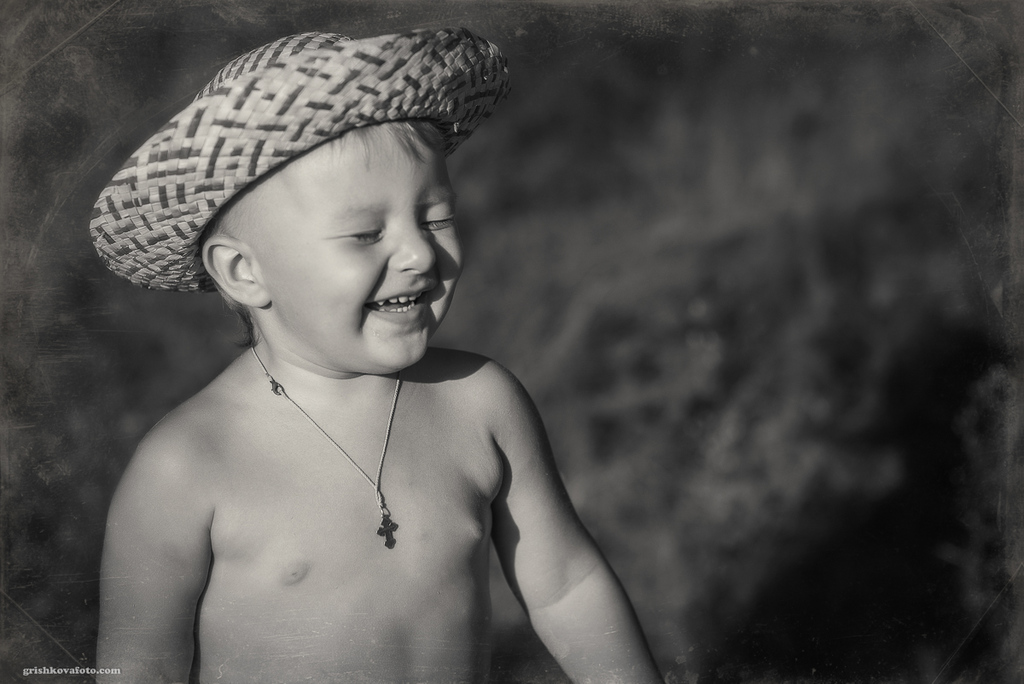 Детская фотосессия - Закат и Ромик