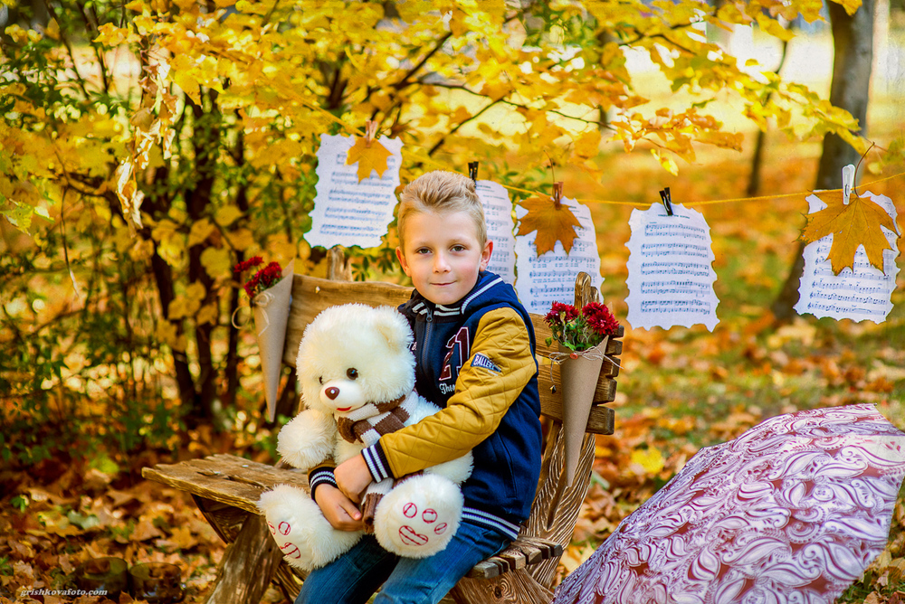 Детская фотосессия - Осеннее чаепитие, 2014