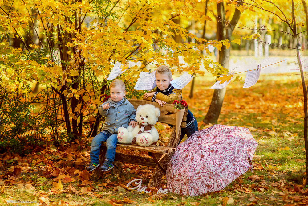 Детская фотосессия - Осеннее чаепитие, 2014
