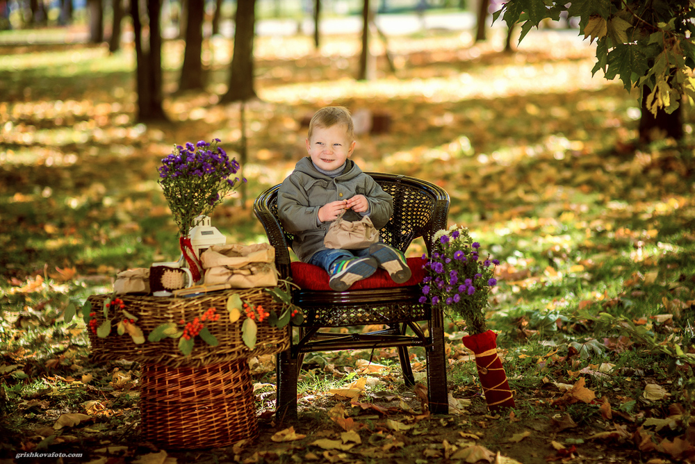 Детская фотосессия - Осеннее чаепитие, 2014