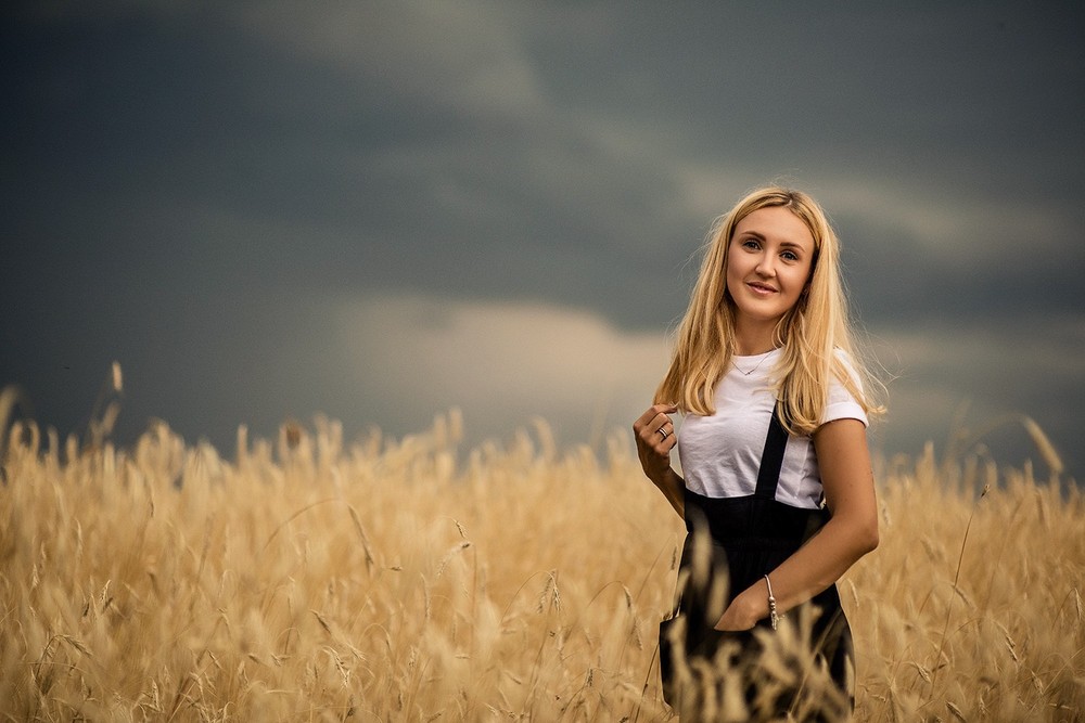 Семейные фотосессии - Кучеряшка в колосках