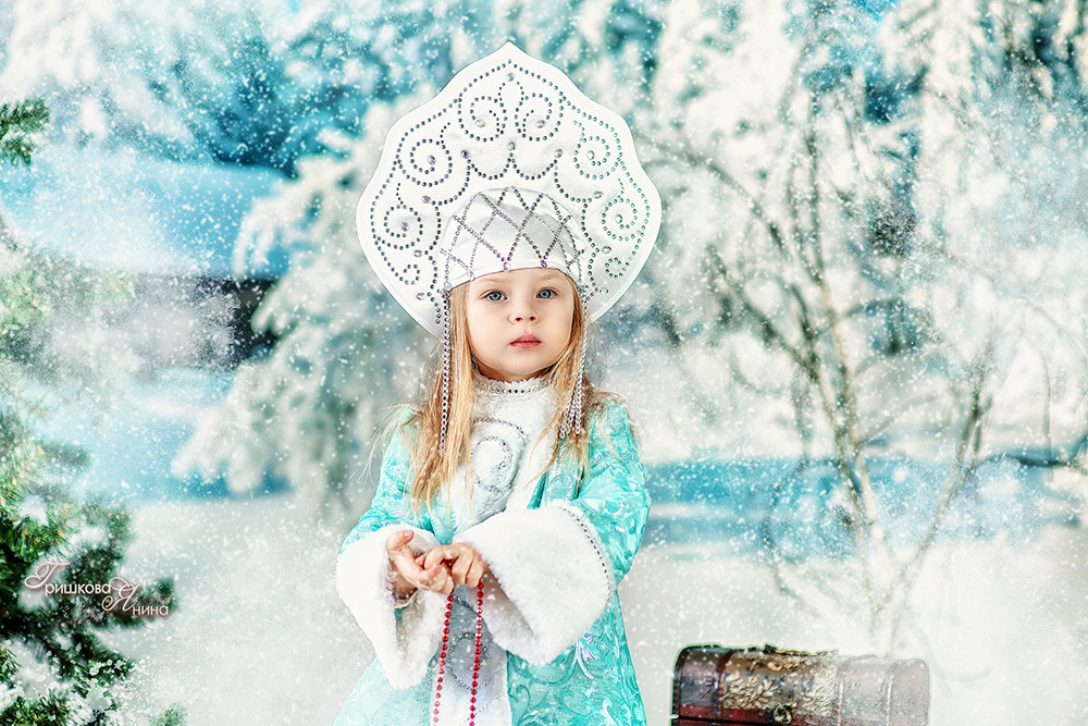 Детская фотосессия - Снегурочка