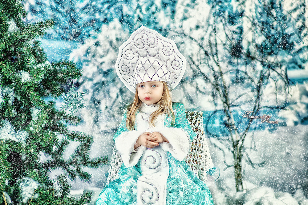 Детская фотосессия - Снегурочка