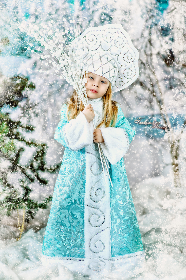 Детская фотосессия - Снегурочка