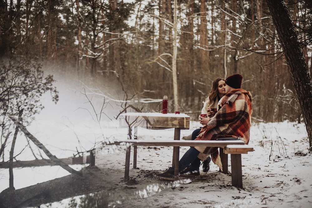 Свадебная фотосъемка и лав стори - Снежная lovestory