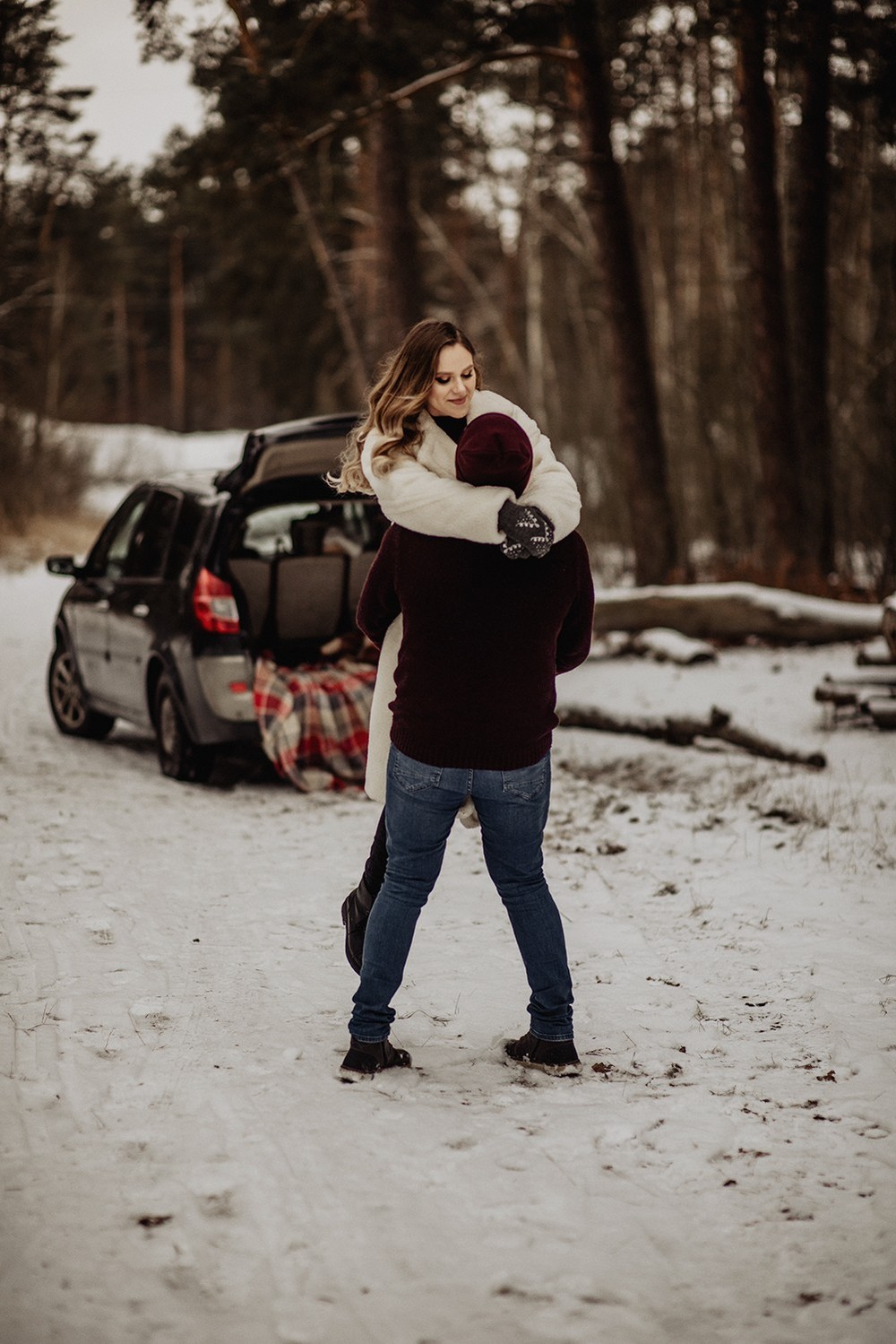 Свадебная фотосъемка и лав стори - Снежная lovestory
